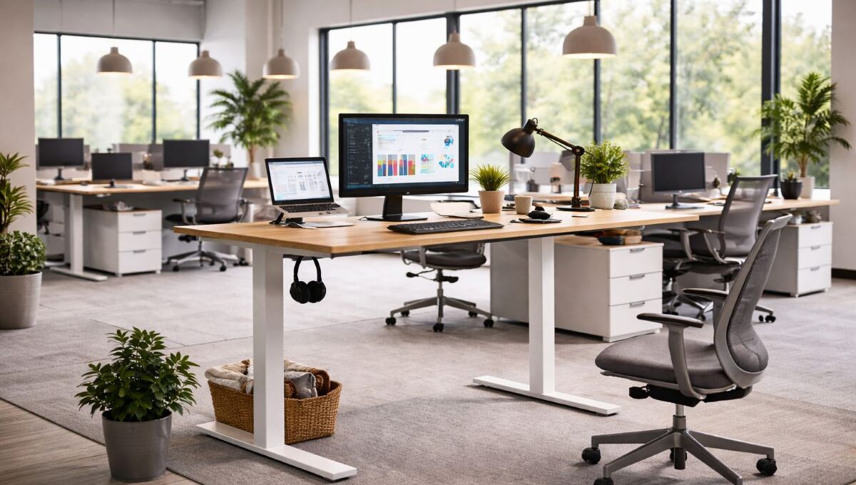 deskozo et bureau assis-debout dans open space